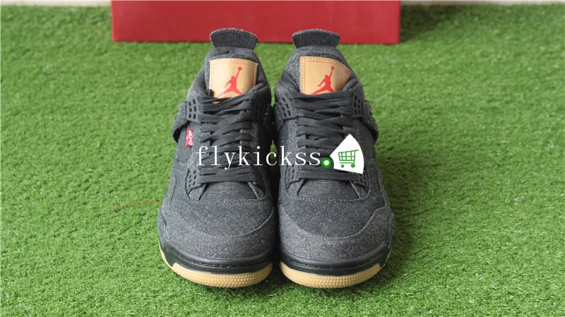 2018 Levi\'s x Air Jordan 4 Black